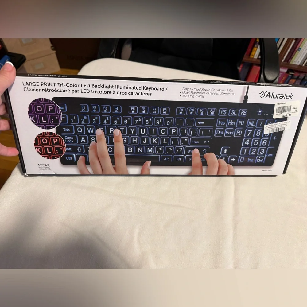 Auratek Large Print LED Backlit Keyboard